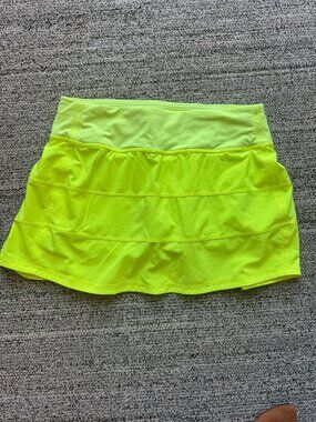 Yellow Lululemon Pace Rival skirts Size 4